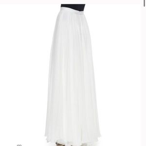 HALSTON HERITAGE Ivory Flowy Maxi Skirt Sz.2